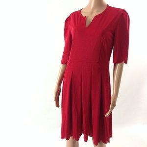Meaneor Women's Dress Box Pleated Stretch Size L